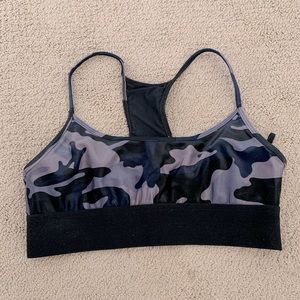 Koral Navy Blue Camo Sports Bra - Never Worn, Size L